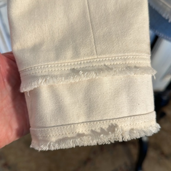 Donna Sui Milano Italy Raw Details Asymmetrical Authentic Fur Collar Jacket S/8 - Picture 6 of 15